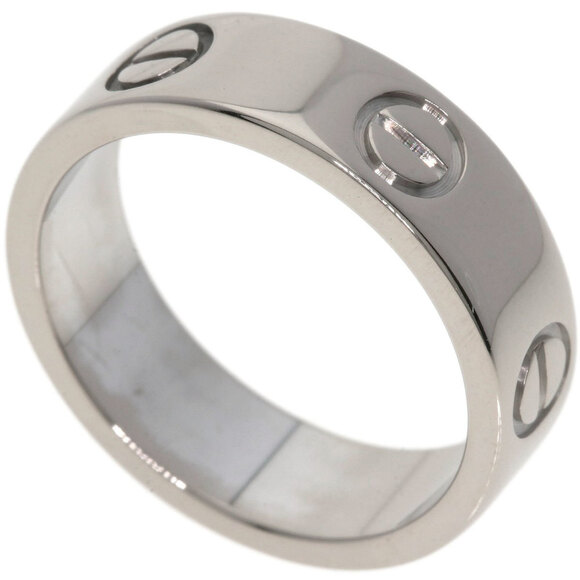 CARTIER 18k White Gold Love Ring #51 - Picture 1 of 8